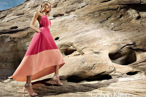 Lily Donaldson Calvin Klein white label Spring Summer 2012 Ad Campaign
