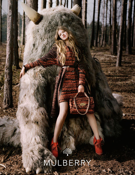 Lindsey Wixson Mulberry Fall 2012 campaign