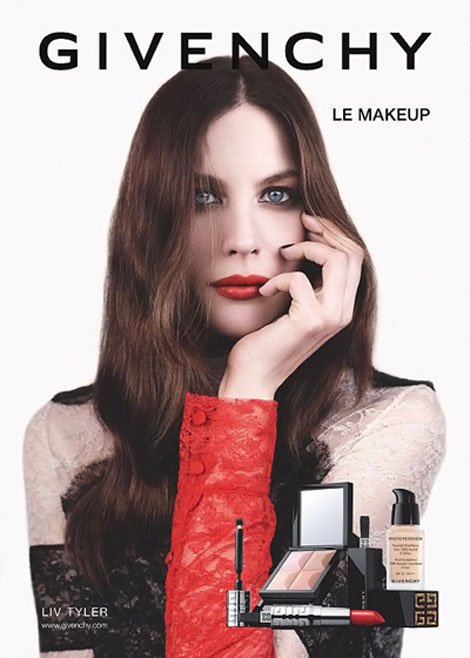 Liv Tyler’s Givenchy Beauty Fall Winter 2011 2012 Ad Campaign