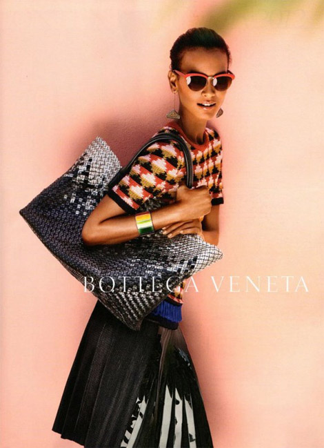 Liya Kebede Bottega Veneta Spring Summer 2012 Ad Campaign