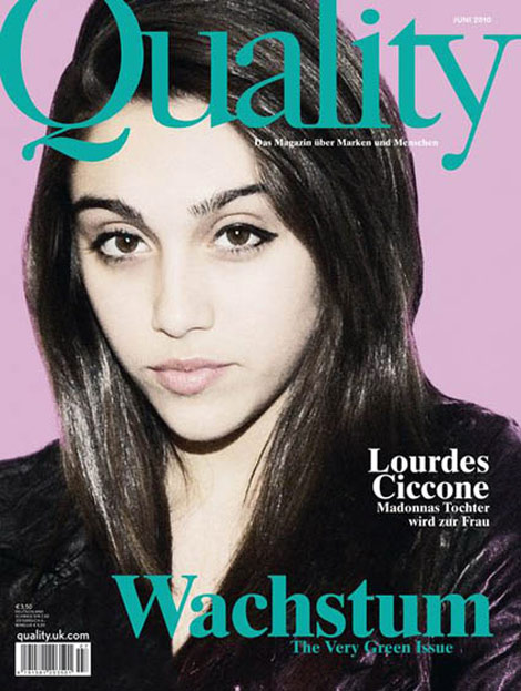 Lourdes Ciccone Quality magazine June 2010 cover