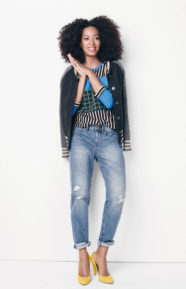 Madewell fall 2012 campaign Solange Knowles