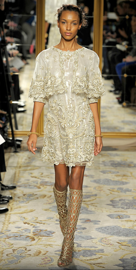 Marchesa Fall Winter 2012 2013 lace boots