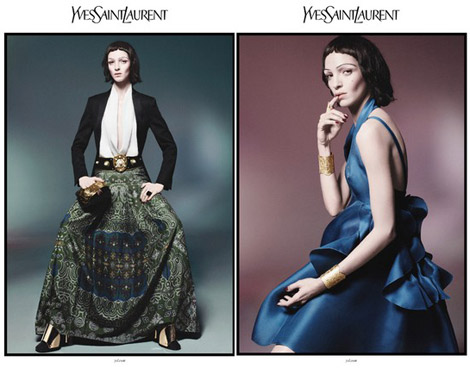 Mariacarla Boscono’s Yves Saint Laurent’s Spring Summer 2012 Ad Campaign