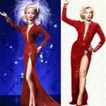 Marilyn Monroe iconic red dress Barbie Doll