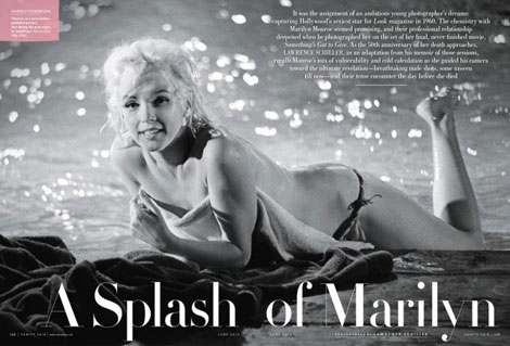 Marilyn Monroe out of the water photo session