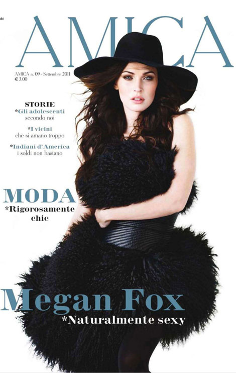 Megan Fox Amica September 2011 cover