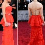 Michelle Williams in red dress 2012 Oscars Red Carpet