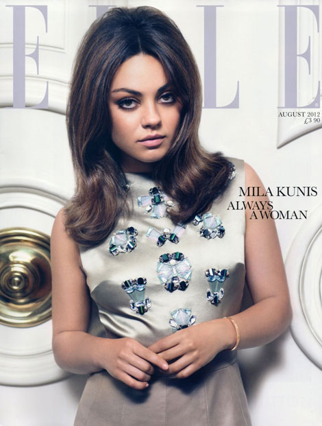 Mila Kunis Looks Tired On The Cover Of Elle UK August 2012