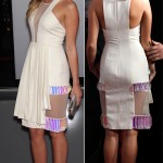 Miley Cyrus in white apron dress 2012 People s Choice Awards