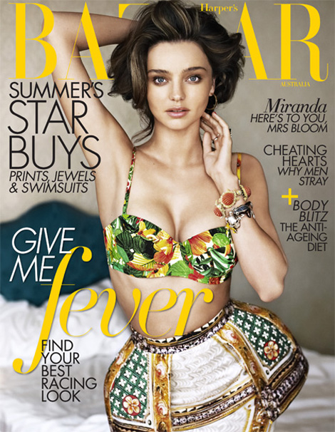 MIranda Kerr Harper s Bazaar Australia November 2011 cover