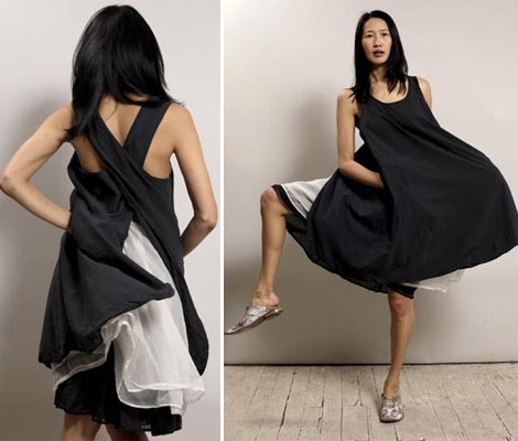 Summer Favorite Dress: Black & White Apron Dress