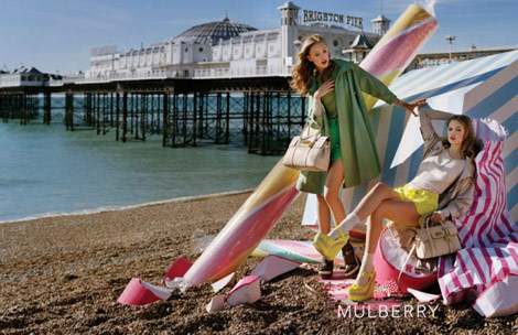 Mulberry Sweetens Up Brighton Beach For Spring Summer 2012