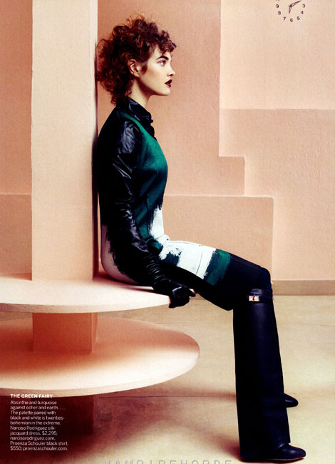 Natalia Vodianova Vogue May 2012 Givenchy boots 