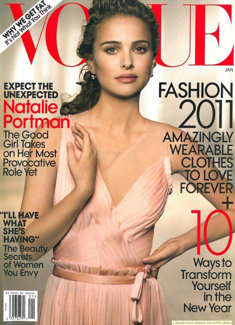 Natalie Portman Vogue US January 2011 cover