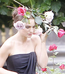 Natalie Portman filming new Miss Dior Cherie Ad campaign