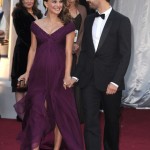 Natalie Portman purple Rodarte dress 2011 Oscars Red Carpet Benjamin Millepied