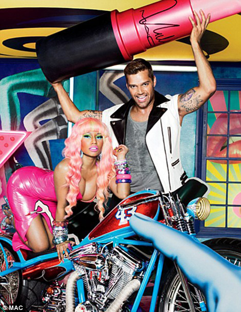 MAC Viva Glam Nicki Minaj And Ricky Martin 2012 Ad Campaign