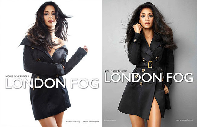 Nicole Scherzinger London Fog ads