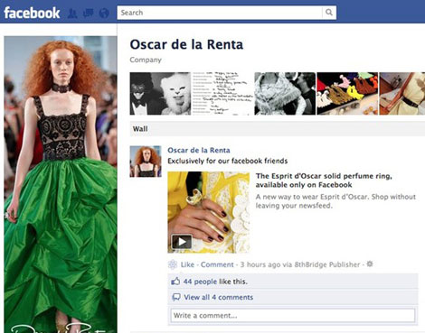 Oscar de la Renta Facebook exclusive offers