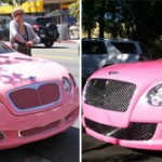 Pink Bentley for Nicki Minaj and Paris Hilton