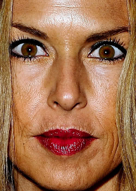 Rachel Zoe face skin close up