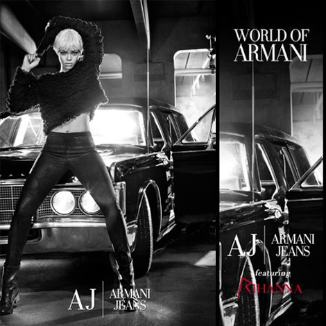 Rihanna For Armani Jeans Ad Campaign. The First Image!