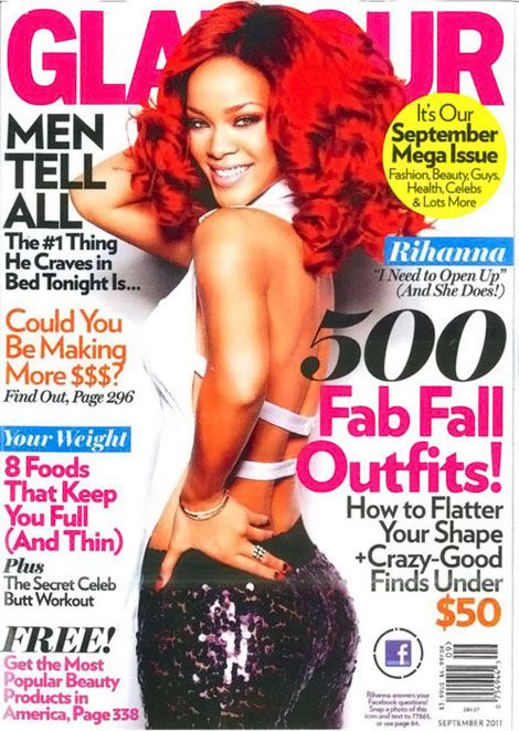 Rihanna Glamour September 2011 cover