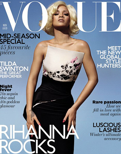 Rihanna Vogue UK November 2011 cover