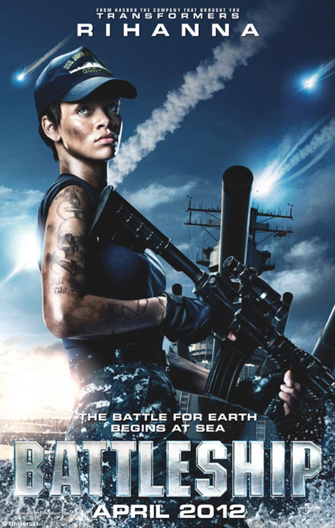 Rihanna poster for Battleship the movie