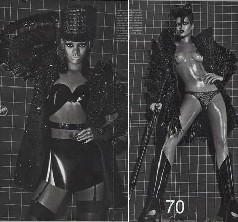 Rihanna underwear by Steven Klein