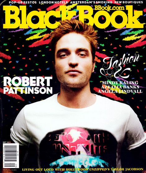 Robert Pattinson covers BlackBook magazine September 2012