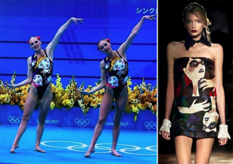 Fashionable Swimsuits: Russia’s Synchro Swimsuits Inspired By Miu Miu Print