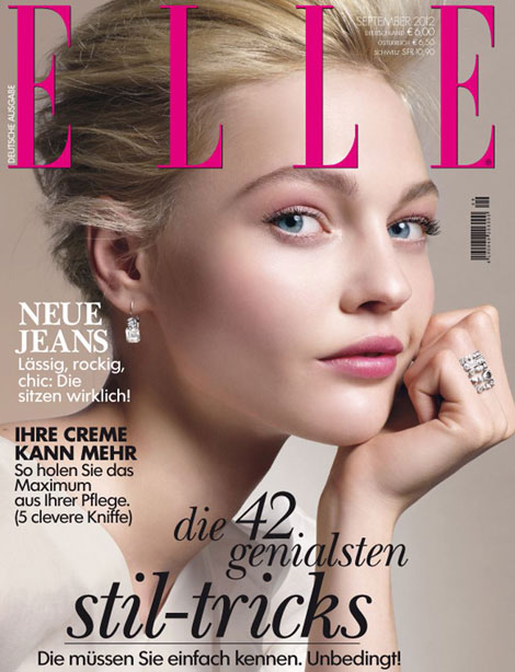 Sasha Pivovarova Is Back! Covers Elle Germany September 2012