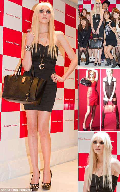 Taylor Momsen Looks Unhappy With Her Samantha Thavasa Bags