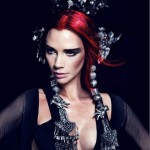 Victoria Beckham Harpers Bazaar China red hair