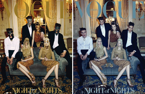 Vogue Italia April 2012 Night for Nights covers