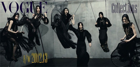 Vogue Italia’s Goth Cover July 2012