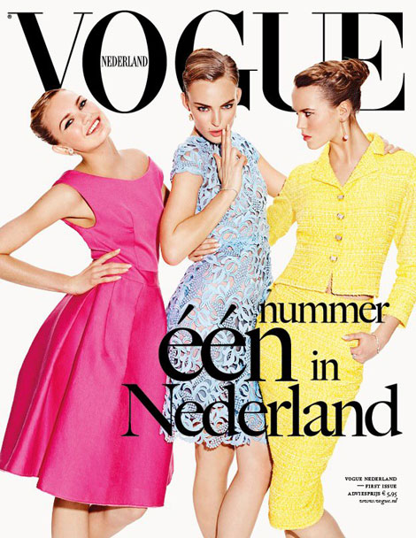 Vogue Nederland first issue cover April 2012
