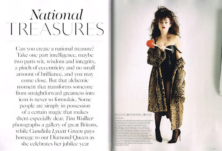 Vogue UK June 2012 Helena Bonham Carter