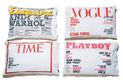 Vogue magazine cover pillowcase