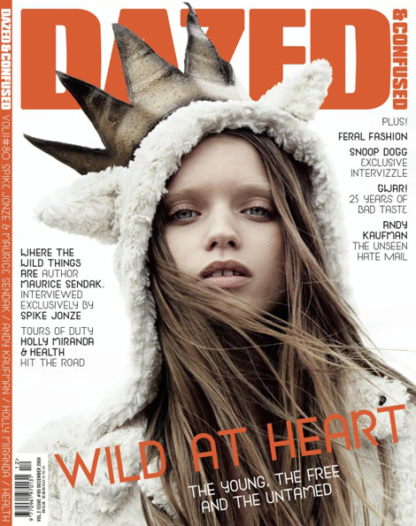 Abbey Lee Kershaw Dazed and Confused December 2009 cover