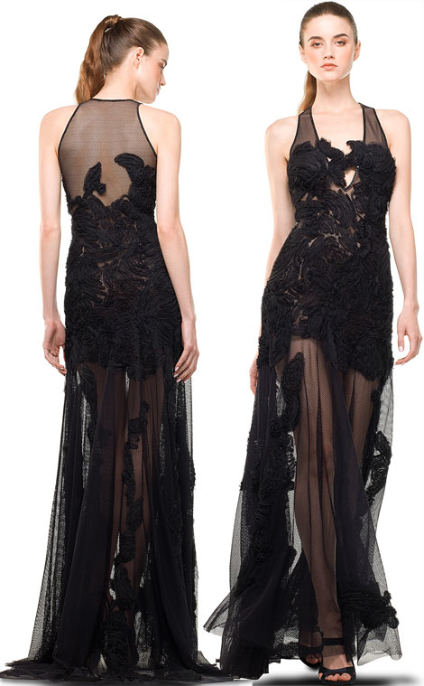 affordable maxi see through lace dress
