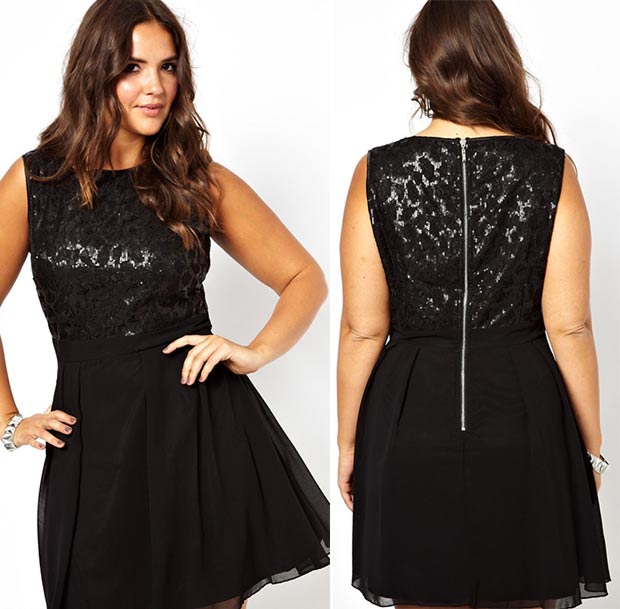 affordable party sequined dress black
