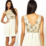 affordable party sequined dress white flowers top
