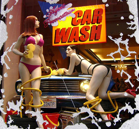 Agent Provocateur’s Car Wash Window