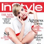 Agyness Deyn white red InStyle March 2013 cover