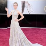 Amanda Seyfried McQueen embroidered dress 2013 Oscars