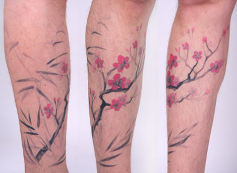 Amanda Wachob flowers tattoos