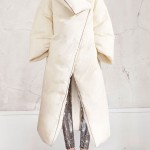 amazing white oversized coat H M Maison Martin Margiela